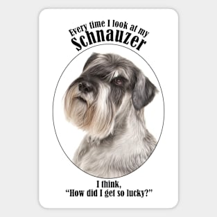 Lucky Schnauzer Magnet